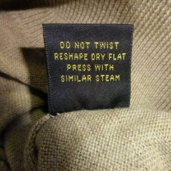 Ben Hogan Italian Merino Wool Large Tan Sweater Vest - Picture 7 of 7